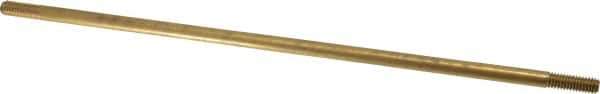 Made in USA - 12" Long, 5/16-18 Thread, Float Valve Rod - Brass, 1/2" Thread Length - Apex Tool & Supply