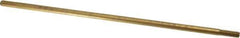 Made in USA - 12" Long, 5/16-18 Thread, Float Valve Rod - Brass, 1/2" Thread Length - Apex Tool & Supply