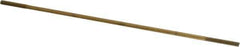 Made in USA - 12" Long, 1/4-20 Thread, Float Valve Rod - Brass, 1/2" Thread Length - Apex Tool & Supply