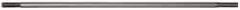 Made in USA - 10" Long, 1/4-20 Thread, Float Valve Rod - Stainless Steel, 1/2" Thread Length - Apex Tool & Supply