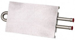 Lytron - 6" Long x 3-1/2" High, Beaded Connection Stainless Steel Tube Cold Plate - 3/8 OD Tube, 2-Pass Fluid Path, Deionized Water or Corrosive Fluids Cooling, 1/2" Thick - Apex Tool & Supply