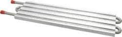 Lytron - 12" Long x 3-1/2" High, Straight Connection Stainless Steel Tube Cold Plate - 3/8 OD Tube, 4-Pass Fluid Path, Deionized Water or Corrosive Fluids Cooling, 1/2" Thick - Apex Tool & Supply