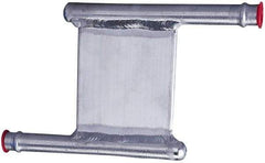 Lytron - 2" Long x 2" High, Beaded Connection Aluminum Tube Cold Plate - 3/8 OD Tube, Z Fluid Path Fluid Path, Ethylene Glycol & Water Mixture EGW Cooling, 0.13" Thick - Apex Tool & Supply