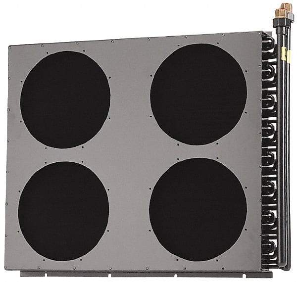 Lytron - 7/8" Tube ID, 4 Fan Mount, Liquid-To-Air Copper Tubed Process Equipment Heat Exchanger - Water Cooler, 22.2" High x 27.5" Wide x 3.5" Deep, 13,035 BTU/Hr, 400°F Max - Apex Tool & Supply