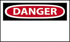 NMC - "Danger", 10" Long x 14" Wide, Fiberglass Safety Sign - Rectangle, 0.095" Thick, Use for Accident Prevention - Apex Tool & Supply