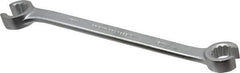 Proto - 15 x 17mm, Chrome Finish, Open End Flare Nut Wrench - 12 Points, 8" OAL, Steel, Double End Head - Apex Tool & Supply