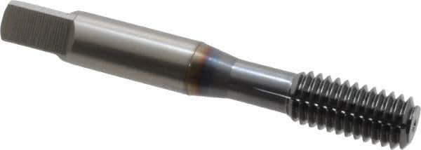 OSG - 3/8-16 UNC H7 Thread Limit Bottoming Thread Forming Tap - Powdered Metal High Speed Steel, TiCN Finish, 2-15/16" OAL, 1-1/4" Thread Length, Right Hand Thread, Series EXOTAP NRT - Apex Tool & Supply