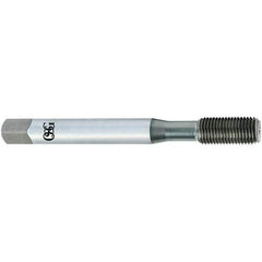 OSG - 3/8-24 UNF H4 Thread Limit Modified Bottoming Thread Forming Tap - Powdered Metal High Speed Steel, TiCN Finish, 2-15/16" OAL, 1-1/4" Thread Length, Right Hand Thread, Series EXOTAP NRT - Apex Tool & Supply