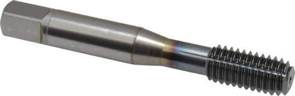 OSG - 3/8-16 UNC H5 Thread Limit Modified Bottoming Thread Forming Tap - Powdered Metal High Speed Steel, TiCN Finish, 2-15/16" OAL, 1-1/4" Thread Length, Right Hand Thread, Series EXOTAP NRT - Apex Tool & Supply