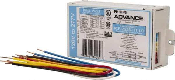 Philips Advance - 1 or 2 Lamp, 120-277 Volt, 0.23 to 0.45 Amp, 0 to 39, 40 to 79 Watt, Programmed Start, Electronic, Nondimmable Fluorescent Ballast - 0.93, 0.98, 1.00, 1.10, 1.12 Ballast Factor - Apex Tool & Supply