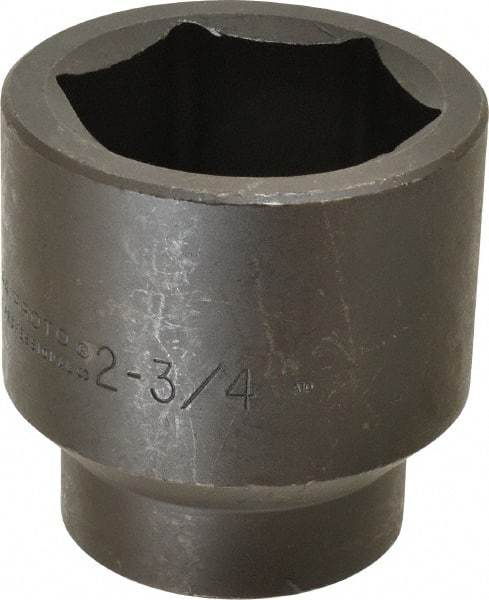 Proto - #5 Spline Drive, 2-3/4" Socket, Impact Socket - 6 Points, 4-1/4" OAL - Apex Tool & Supply
