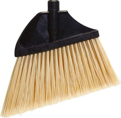 O-Cedar - 13" Wide, Beige PET Bristles, Angled Broom - Flagged - Apex Tool & Supply