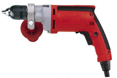 Milwaukee Tool - 1/2" Keyless Chuck, Pistol Grip Handle Electric Drill - Apex Tool & Supply