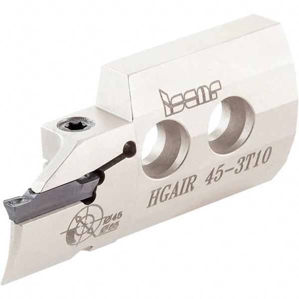 Iscar - 3" Groove Width, 10mm Max Depth of Cut, Right Hand Cut, HGAI Indexable Grooving Blade - GRIP, GRIP (Full Radius), HGN-C, HGN-J, HGN-UT Insert Style, Series Heliface - Apex Tool & Supply