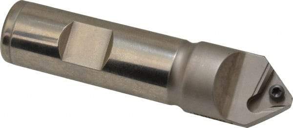 Ingersoll Cutting Tools - 82° Included Angle, 0.782" Drill Diam, 3-1/2" OAL, 3/4" Shank Diam, Indexable Spotting and Center Drill - TFLT 15 Insert Style - Apex Tool & Supply