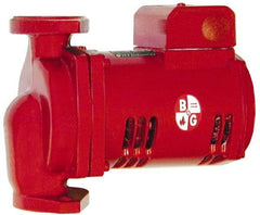 Bell & Gossett - 2/5 hp, 9-9/16" Long, 1 Phase, Bronze Housing, Glass Filled PPS Impeller, Inline Circulator Pump - 115 Volt, 60 Hz, 6-3/8" Flange Width, Bell & Gossett Part No. 1BL068, 150 Max psi, ODP Motor - Apex Tool & Supply