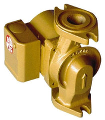 Bell & Gossett - 1/15 hp, 6-3/16" Long, 1 Phase, Bronze Housing, Noryl Impeller, Inline Circulator Pump - 115 Volt, 60 Hz, 6-3/8" Flange Width, Bell & Gossett Part No. 103351, 150 Max psi, ODP Motor - Apex Tool & Supply