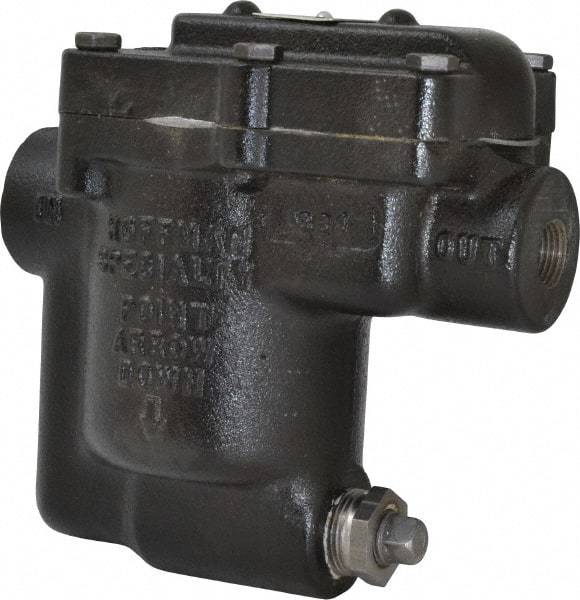 Hoffman Speciality - 1/2 Female" Pipe, Cast Iron Inverted Bucket Steam Trap - 125 Max psi - Apex Tool & Supply