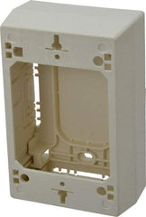 Wiremold - 1 Gang, (4) 1/2 & 3/4" Knockouts, PVC Rectangle Device Box - 4-3/4" Overall Height x 3" Overall Width x 1-3/4" Overall Depth - Apex Tool & Supply