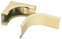 Wiremold - 4 Inch Long x 4 Inch Wide x Raceway Divided Radiused Internal Elbow - 90°, Ivory, For Use with Wiremold 2400 Series Raceways - Apex Tool & Supply