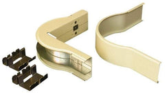 Wiremold - 2 Inch Wide, Raceway Elbow End - 90°, Ivory, For Use with Wiremold 2400 Series Raceways, (2) Couplings - Apex Tool & Supply