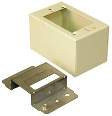 Wiremold - 4-5/8 Inch Long x 2-7/8 Inch Wide x 2-3/4 Inch High, Rectangular Raceway Box - Ivory, For Use with Wiremold 2400 Series Raceways - Apex Tool & Supply