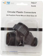 Tyco/Amp - Panel Mount Plug and Receptacle Kit - 24 to 23 AWG Compatible Wire Size - Apex Tool & Supply
