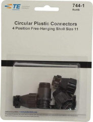 Tyco/Amp - Panel Mount Plug and Receptacle Kit - 11 to 4 AWG Compatible Wire Size - Apex Tool & Supply