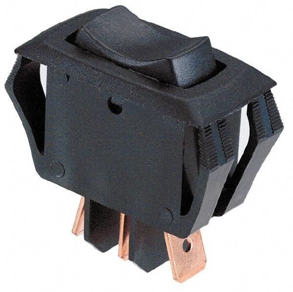 GC/Waldom - SPDT, Maintained (MA), On-On Sequence, Miniature Rocket Switch - 4 Amps at 125 Volts, 2 Amps at 250 Volts, 3/4 hp, Quick Connect & Solder, Panel Mount - Apex Tool & Supply