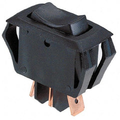 GC/Waldom - SPDT, Maintained (MA), On-On Sequence, Miniature Rocket Switch - 4 Amps at 125 Volts, 2 Amps at 250 Volts, 3/4 hp, Quick Connect & Solder, Panel Mount - Apex Tool & Supply