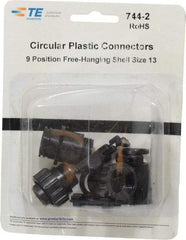 Tyco/Amp - Panel Mount Plug and Receptacle Kit - 13 to 9 AWG Compatible Wire Size - Apex Tool & Supply