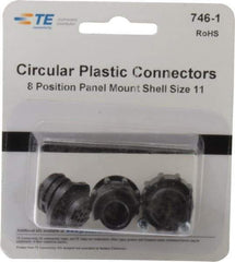 Tyco/Amp - Panel Mount Plug and Receptacle Kit - 11 to 8 AWG Compatible Wire Size - Apex Tool & Supply