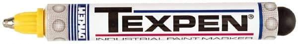 Dykem - Yellow Paint Marker - Medium Tip, Oil Based - Apex Tool & Supply