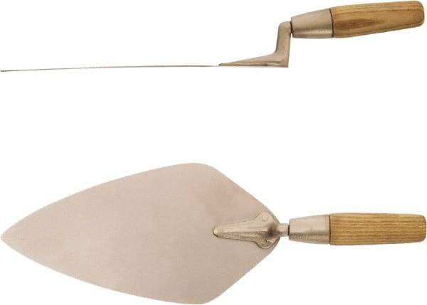 Ampco - Nickel Tin Copper Masonry Trowel - 8-1/2" Long x 5-1/8" Wide - Apex Tool & Supply
