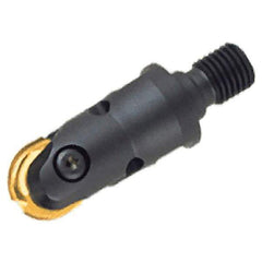 Iscar - 16mm Cut Diam, 9.4mm Max Depth of Cut, Indexable Ball Nose End Mill - 32.6mm Head Length, M08 Modular Connection, CDP D-M Toolholder - Apex Tool & Supply