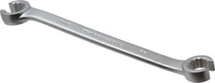 Proto - 5/8 x 11/16", Satin Finish, Open End Flare Nut Wrench - 12 Points, 8-3/4" OAL, Steel, Double End Head - Apex Tool & Supply