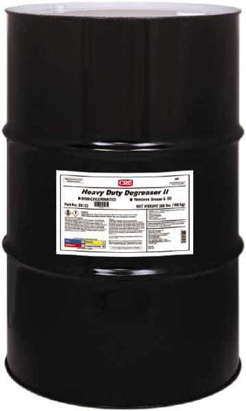 CRC - 55 Gal Drum Cleaner/Degreaser - Liquid, Petroleum Distillate & Nonchlorinated, Unscented - Apex Tool & Supply