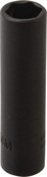 Proto - 1/4" Drive 9mm Deep Impact Socket - 6 Points, 2" OAL - Apex Tool & Supply