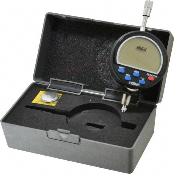 Fowler - 0 to 1" Range, 0.0005" Graduation, Electronic Drop Indicator - Accurate to 0.0005", Inch & Metric System, Digital Display - Apex Tool & Supply