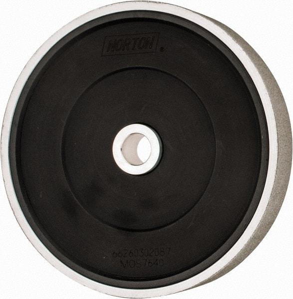 Norton - 100 Grit Diamond Bench & Pedestal Grinding Wheel - 6" Diam x 1" Hole x 1" Thick, Fine Grade - Apex Tool & Supply