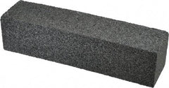 Made in USA - 8" Long x 2" Wide x 2" Thick, Silicon Carbide Sharpening Stone - Plain Rectangle, 24 Grit, Very Coarse Grade - Apex Tool & Supply