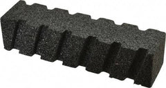 Made in USA - 8" Long x 2" Wide x 2" Thick, Silicon Carbide Sharpening Stone - Fluted Rectangle, 24 Grit, Very Coarse Grade - Apex Tool & Supply