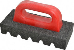 Made in USA - 8" Long x 3-1/2" Wide x 1-1/2" Thick, Silicon Carbide Sharpening Stone - Fluted Rectangle, 24 Grit, Very Coarse Grade - Apex Tool & Supply