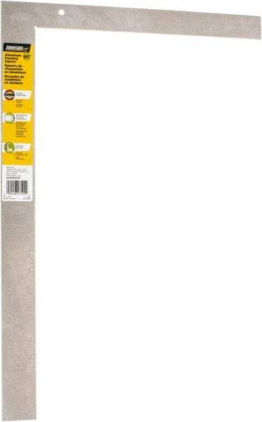 Johnson Level & Tool - 24" Blade Length x 16" Base Length, Anodized Finish, Aluminum Carpenters' Square - 1/8" Graduation, 2" Base Width - Apex Tool & Supply