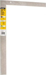Johnson Level & Tool - 24" Blade Length x 16" Base Length, Anodized Finish, Aluminum Carpenters' Square - 1/8" Graduation, 2" Base Width - Apex Tool & Supply