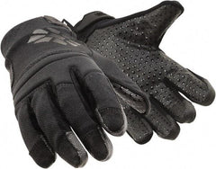 HexArmor - Size S (7), ANSI Cut Lvl A9, Puncture Lvl 2, Silicone Rubber Coated SuperFabric Cut & Puncture Resistant Gloves - Palm Coated, SuperFabric Lining, Hook & Loop Cuff, Gray, Paired - Apex Tool & Supply