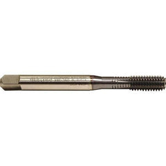 Emuge - 1/4-28 UNF 2BX Bottoming Thread Forming Tap - Cobalt, TiCN Finish, 3.15" OAL, 0.669" Thread Length, Right Hand Thread, Series Druck - Apex Tool & Supply