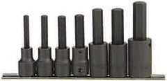 Paramount - 7 Piece 1/2" Drive Inch Impact Hex Bit Socket Set - 1/4 to 5/8" Hex - Apex Tool & Supply