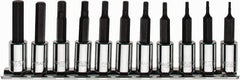 Paramount - 11 Piece 1/4" Drive Inch Hex Bit Socket Set - 1/16 to 5/16" Hex - Apex Tool & Supply