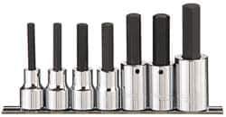 Paramount - 7 Piece 1/2" Drive Inch Hex Bit Socket Set - 1/4 to 5/8" Hex - Apex Tool & Supply